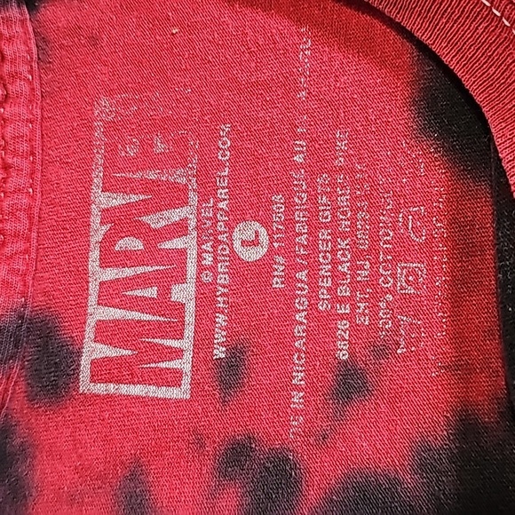 Marvel large black and red short sleeve tee - Picture 5 of 6